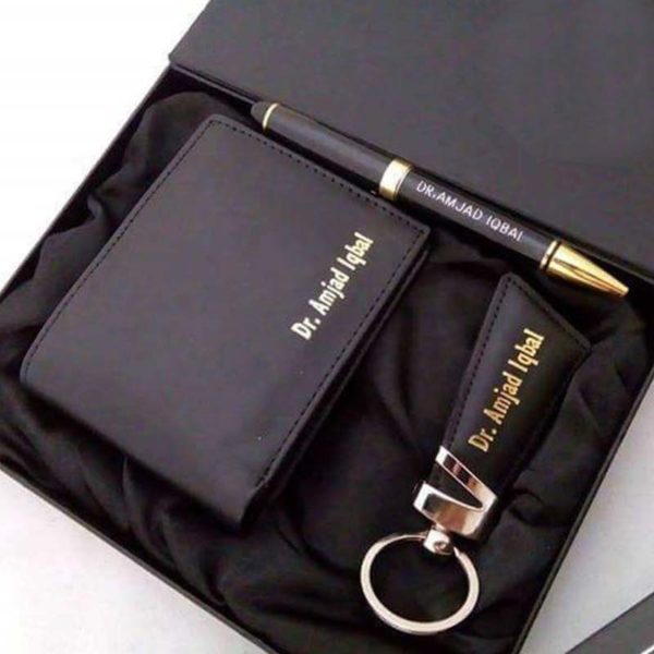 Name Wallet Keychain Pen Set